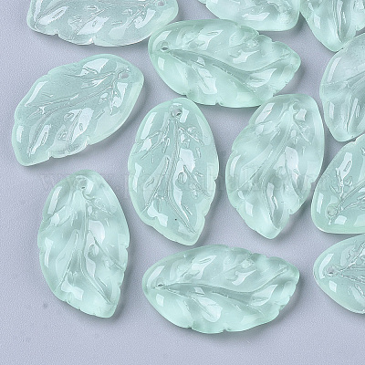 Прозрачный лак окрашенные стеклянные подвески X1-GLAA-T013-02-C02-1