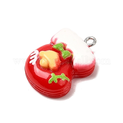 Рождественские подвески из непрозрачной смолы FIND-I057-04P-06-1