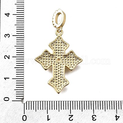 Латунные эмалированные европейские подвески с подвесками KK-B136-09G-01-1