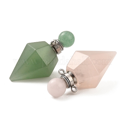 Подвески для открывающихся флаконов для духов из натурального смешанного камня G-F754-03P-1