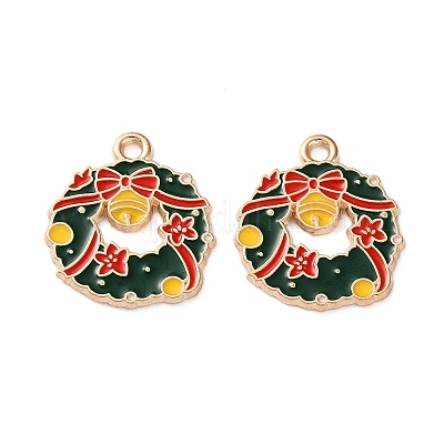 Подвески из эмали и сплава ENAM-I061-01KCG-25-1