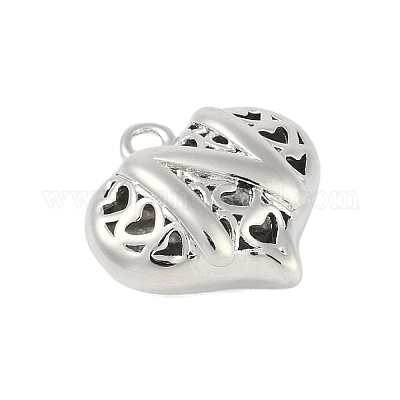 Полые латунные подвески на день святого валентина KK-M289-03N-P-1