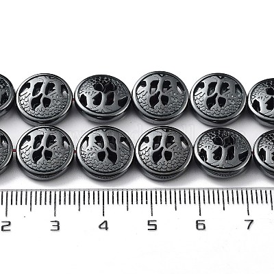 Синтетические немагнитные полые бусины из гематита G-H303-B07-1