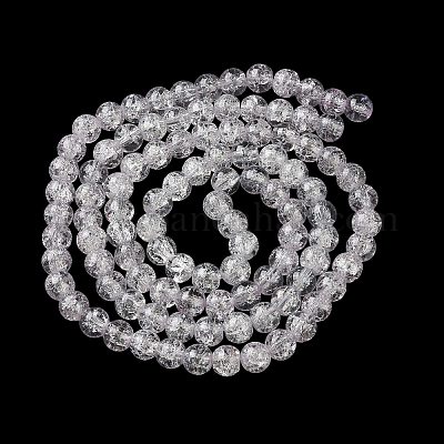 Окрашенного распылением треск стеклянные бусы нити CCG-XCP0001-11-1