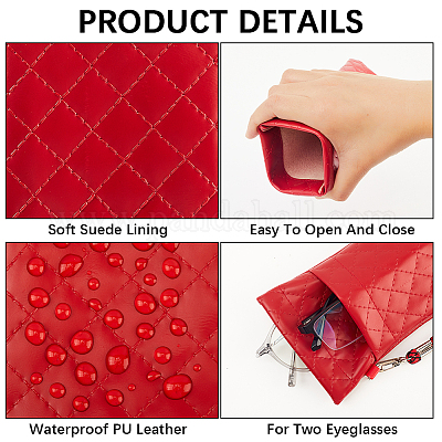 Чехлы для очков из искусственной кожи FIND-WH20019-219E-1