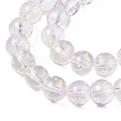 Светящиеся прозрачные бусины лэмпворк ручной работы нити LAMP-T017-04A-1