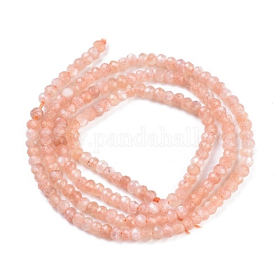 Натуральный Sunstone бисер пряди G-R475-010-1