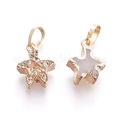 Гальванизированные подвесные агатовые подвески KK-P174-F-1