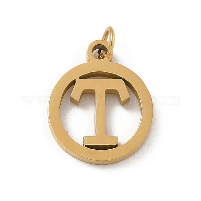 Подвески из нержавеющей стали 304 с соединительным кольцом STAS-R001-02G-T-1