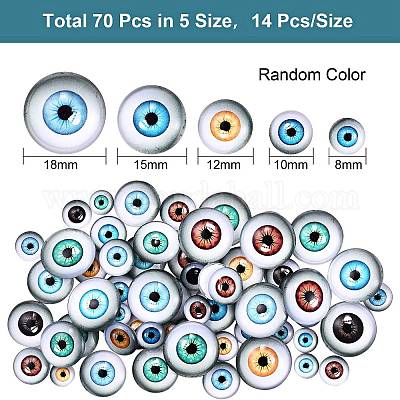 70шт 5 стиля стеклянных кабошонов GGLA-SZ0001-36-1