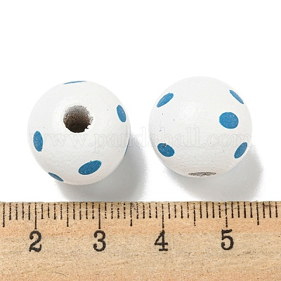 Набивные деревянные европейские бусины WOOD-G022-18C-1