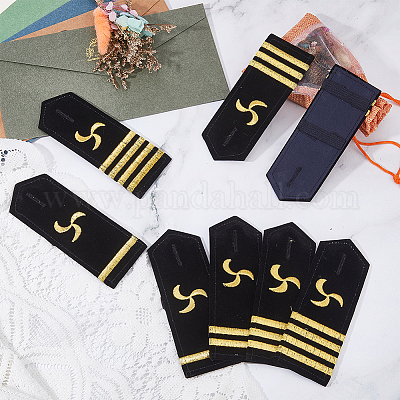 4 пара эполет из полиэфирного волокна 4-х видов DIY-FH0007-14A-1