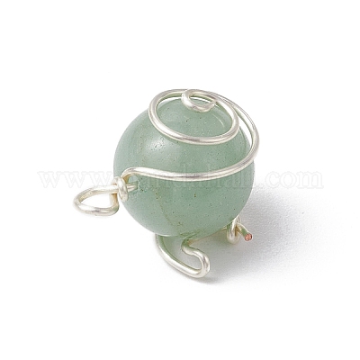 Подвески из драгоценных камней с медной проволокой PALLOY-JF02921-1