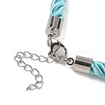 Изготовление ожерелья из нейлонового витого шнура толщиной 5 мм FIND-G096-01P-09-1