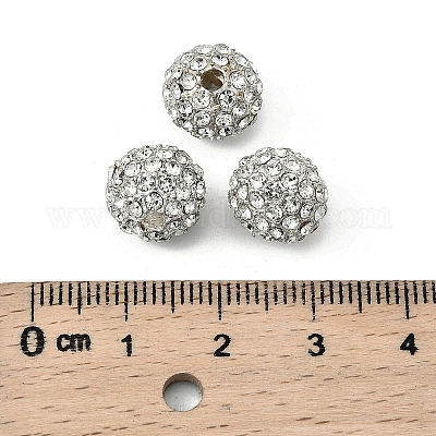 Бусины из сплава и страза X-RB-A034-10mm-A01S-1