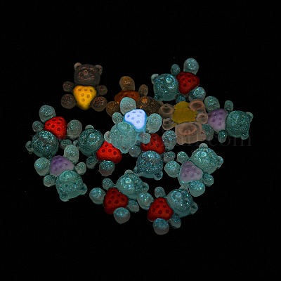 Светящиеся прозрачные кабошоны из смолы RESI-D013-03-1