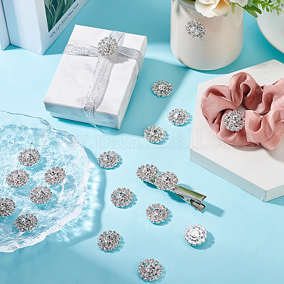 Кабошоны из сплава со стразами ALRI-GA0001-09S-1