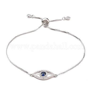 Регулируемые латунные браслеты из микропаве из циркония и боло BJEW-JB05633-1