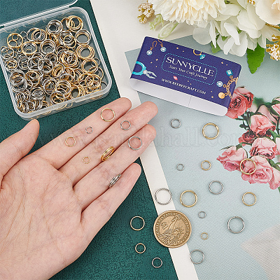 240 шт. 8 стиля разъемных колец из нержавеющей стали 304 STAS-SC0005-98-1