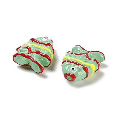 Выпечка окрашенные стеклянные бусины LAMP-I032-01F-1