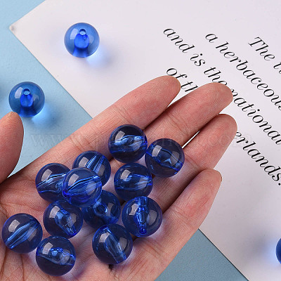 Прозрачные акриловые бусины&nbsp;X-MACR-S370-A16mm-751-1