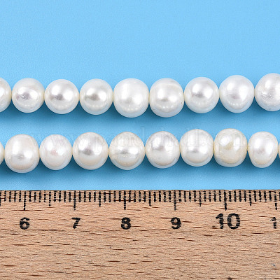 Нити из натурального культивированного пресноводного жемчуга PEAR-N013-07Q-1