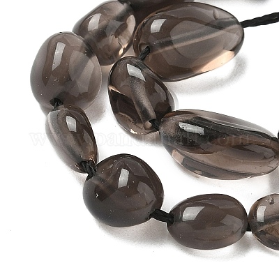 Природные обсидиана бисер нитей G-P497-01A-15-1