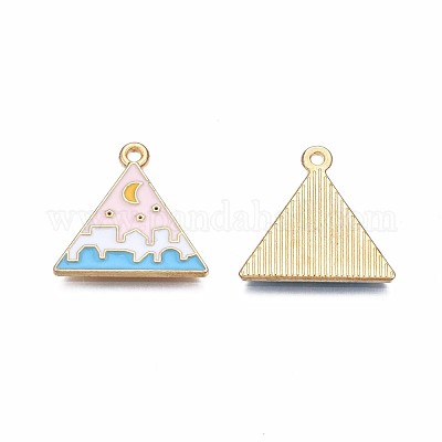 Подвески из эмали и сплава ENAM-S121-170B-RS-1