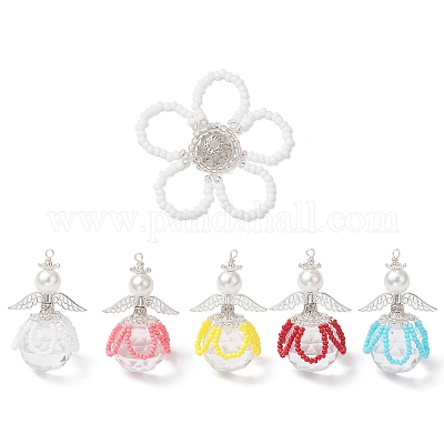 2 шт. подвески из стеклянных бусин 2 стилей PALLOY-MZ00710-1