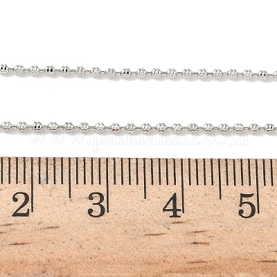 Цепочки из латунных шариков толщиной 1.5 мм NJEW-Z097-03P-1