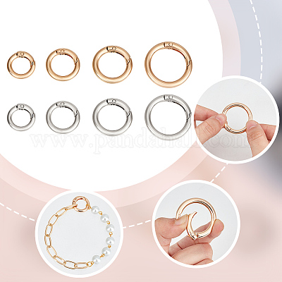 16шт 8 стиля сплава пружинные кольца ворот FIND-BBC0002-22-1