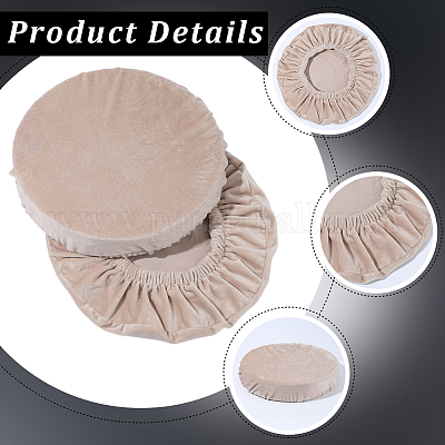 Бархатный чехол на круглый табурет AJEW-WH20020-290C-1