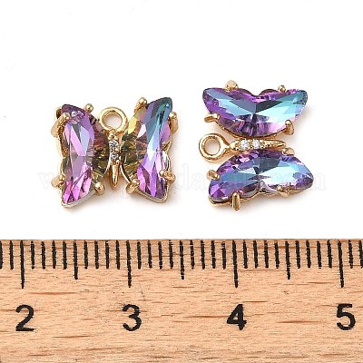 Латунь со стеклянными подвесками FIND-Z020-02N-1