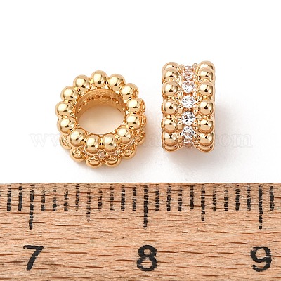 Латуни кубического циркония европейские шарики ZIRC-L105-09G-1