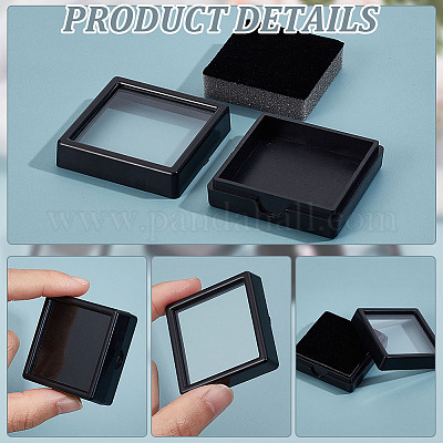 Квадратные пластиковые коробки с бриллиантами CON-WH0092-61B-01-1