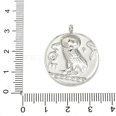 Подвески-монеты из нержавеющей стали 304 STAS-K252-19P-1