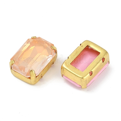 Латунные стеклянные стразы пришивные стразы RGLA-B004-10B-G-1