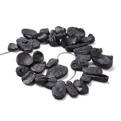 Бусины из натурального тектита G-K419-02A-1