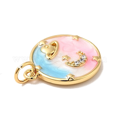 Стойки обшивки латунь микро проложить Циркон подвеску X-KK-H431-09G-B-1