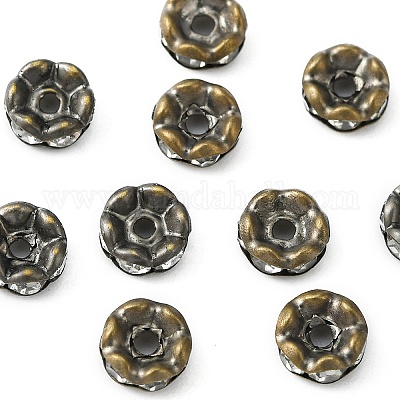 Латунные бусины разделители для поставки стразов RB-YW0001-05A-01AB-1