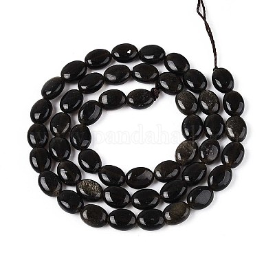 Естественный золотистый отлив обсидиан бисер пряди G-T142-32-1