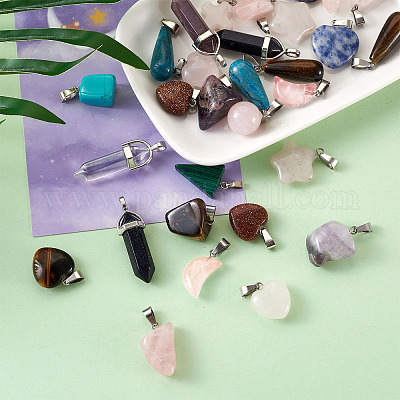 Природные и синтетические смешанные подвески драгоценных камней G-TA0001-21-1