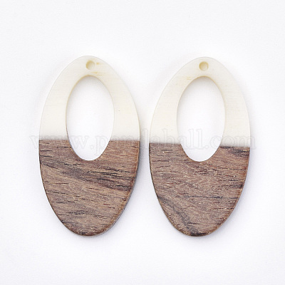 Подвески из смолы и ореха RESI-T023-08C-1