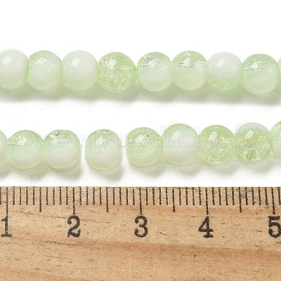 Стеклянные бусины кракле GLAA-U001-6mm-09-1