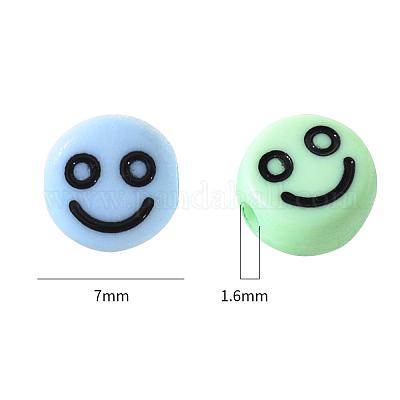 Непрозрачные акриловые бусины MACR-YW0001-22I-1