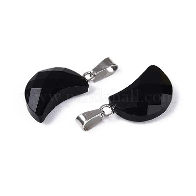 Природные подвески обсидиана G-N349-02A-P-1