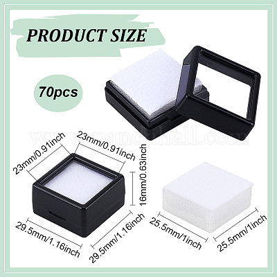 Пластиковые коробки для хранения бриллиантов CON-WH0089-72B-1