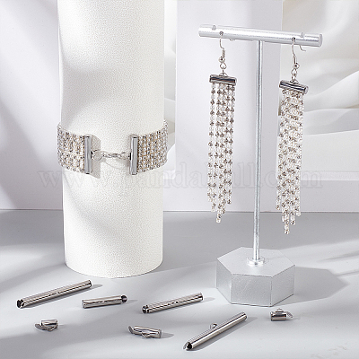 100 шт. 5 шт. трубчатых застежек-слайдеров из нержавеющей стали 304 STAS-UN0044-78-1