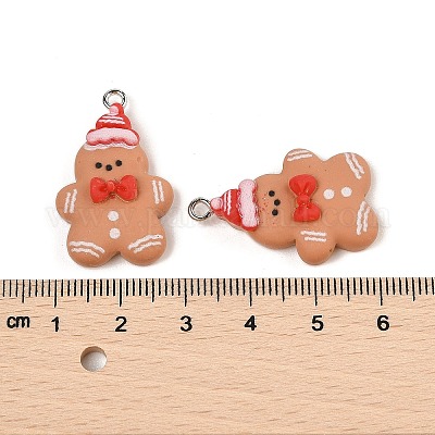 Подвески из непрозрачной смолы на рождественскую тематику RESI-S08-05A-1