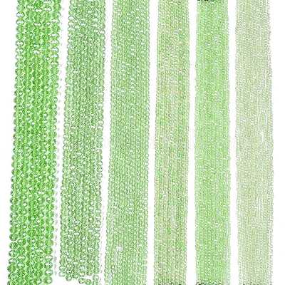 Стеклянные бусины с гальваническим покрытием  EGLA-A044-T6mm-A09-1